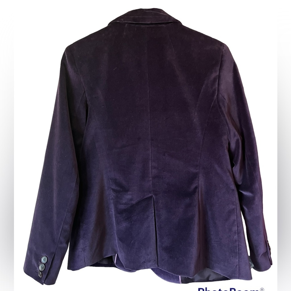 Talbots Purple Velvet Blazer - Picture 6 of 7
